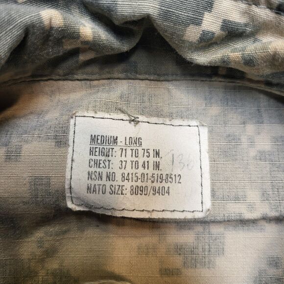 US Military BDU Coat Mens M Digital Camo Ripstop Fatigues Shirt Jacket Hunting - Picture 3 of 8